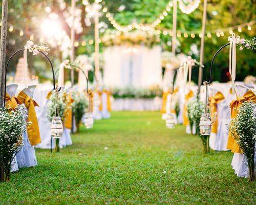 Freie Trauung in unserem Garten